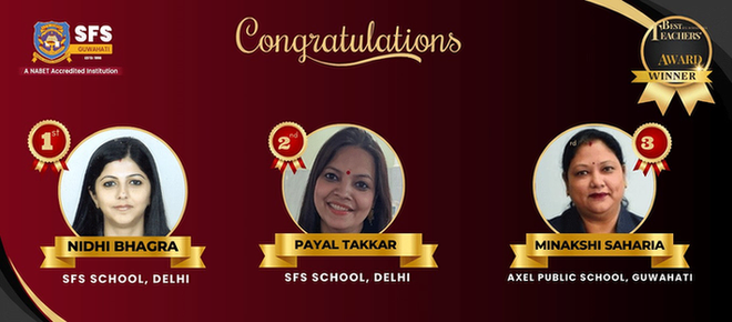 Best teacher award winner!