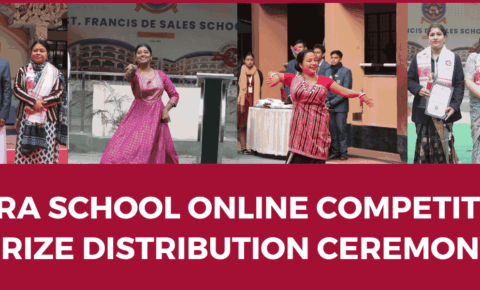 Prize distribution ceremony for the sfs intra school online competition