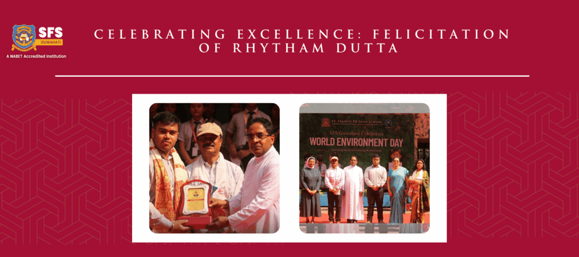 Felicitation of rhytham dutta