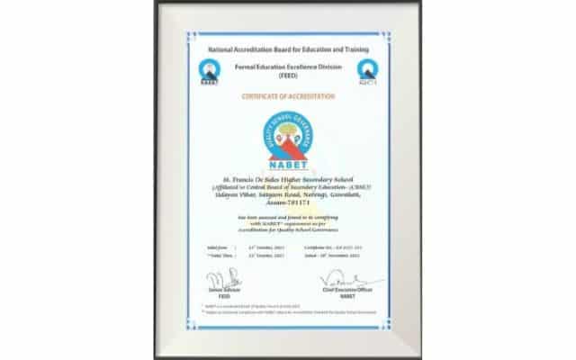 NABET Accredition (Quality Council of India)